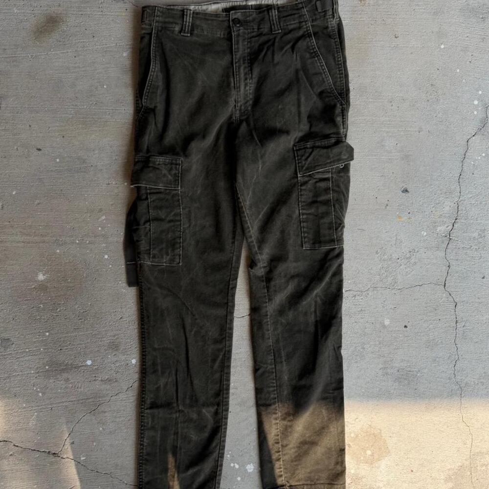 Dark green cargo pants with